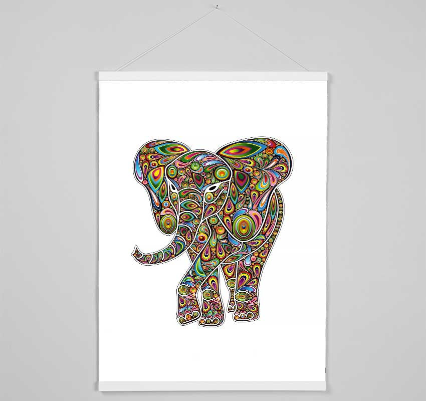 Indian Elephant 2 Hanging Poster - Wallart-Direct UK