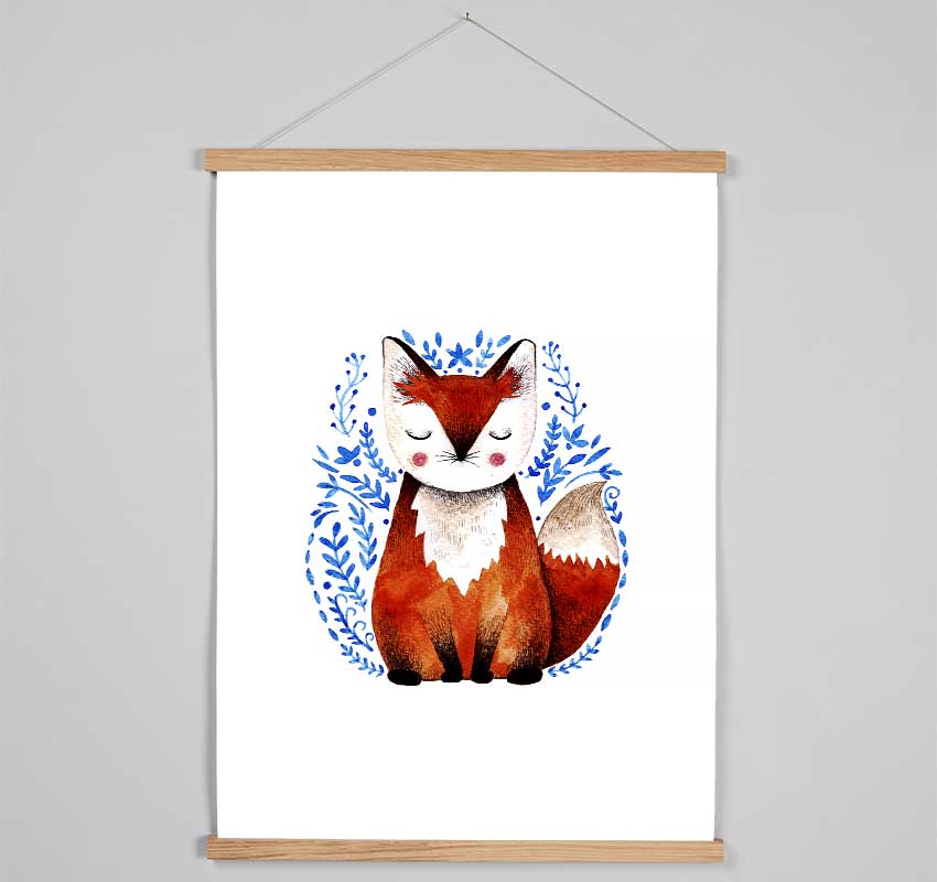 Sleeping Fox Hanging Poster - Wallart-Direct UK