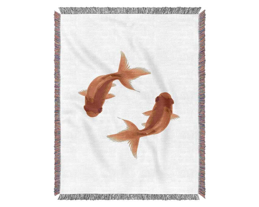 Goldfish Reflections Woven Blanket