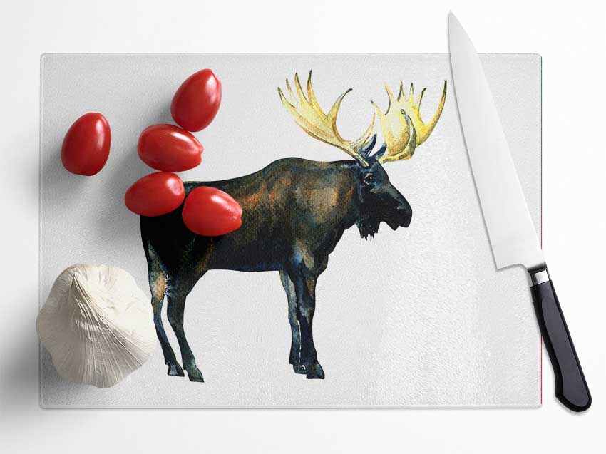 Moose Glass Chopping Board