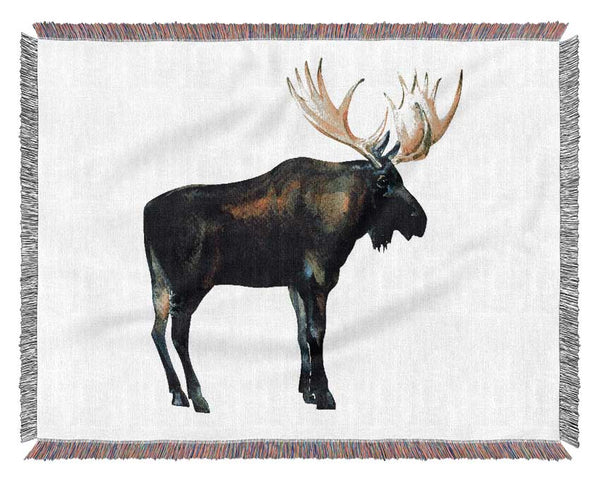 Moose Woven Blanket