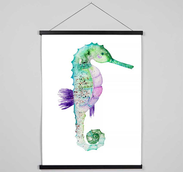 Spotted Seahorse Hanging Poster - Wallart-Direct UK