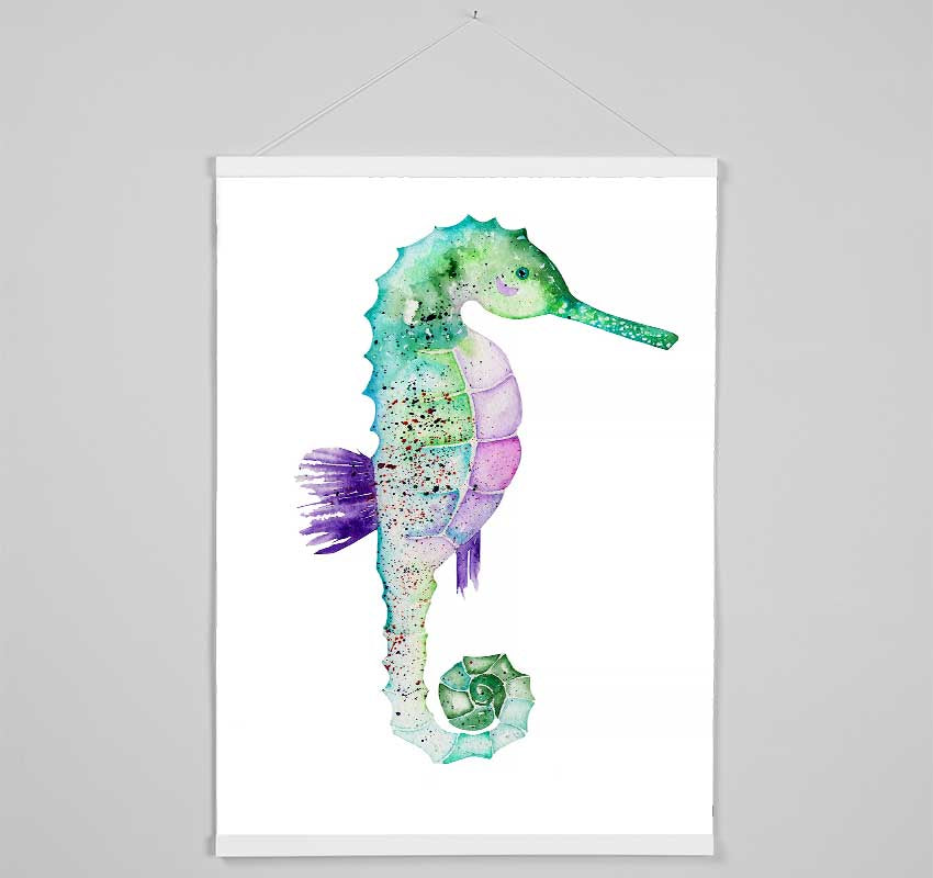 Spotted Seahorse Hanging Poster - Wallart-Direct UK