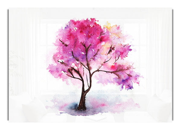 Pink Lonesome Tree