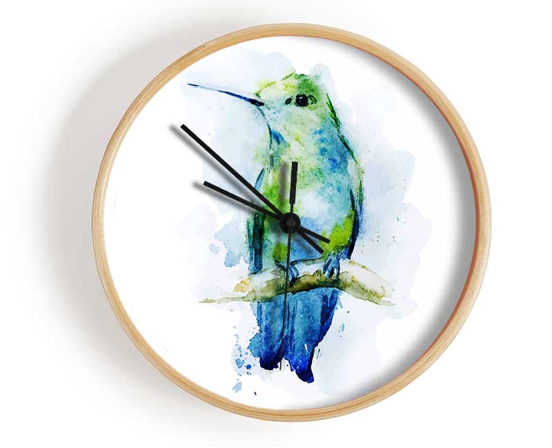 Hummingbird Branch Clock - Wallart-Direct UK