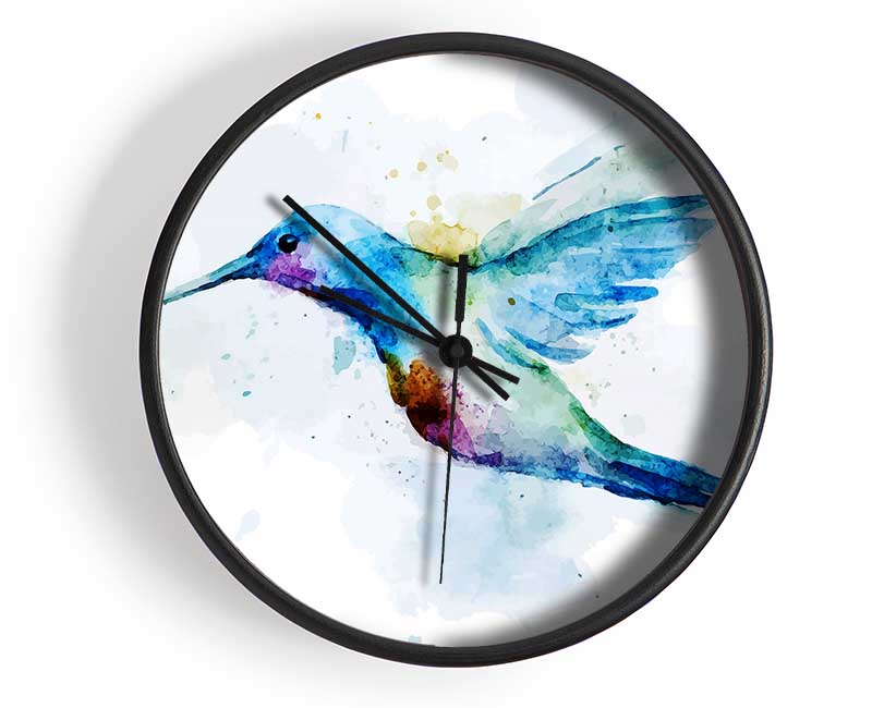 Hummingbird Splash Clock - Wallart-Direct UK