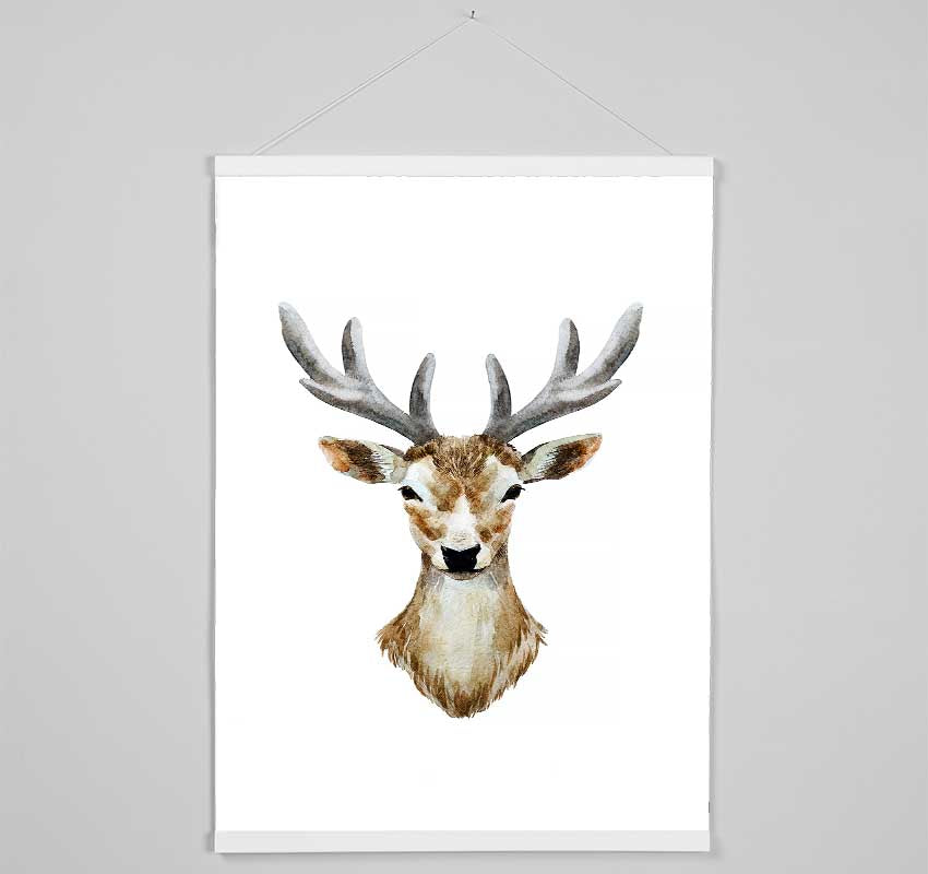 Female Deer Head Hanging Poster - Wallart-Direct UK