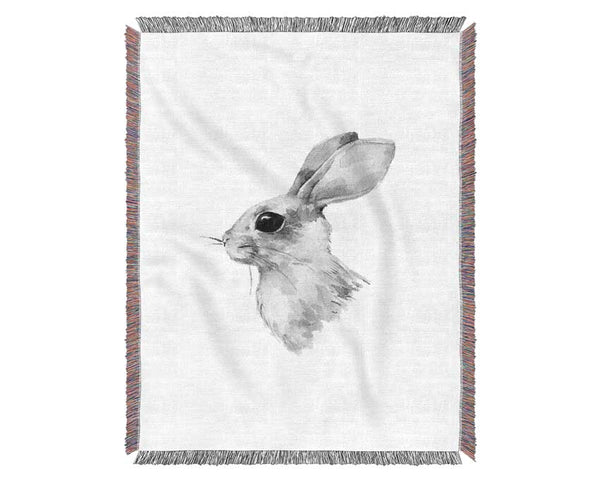 Rabbit Profile Woven Blanket