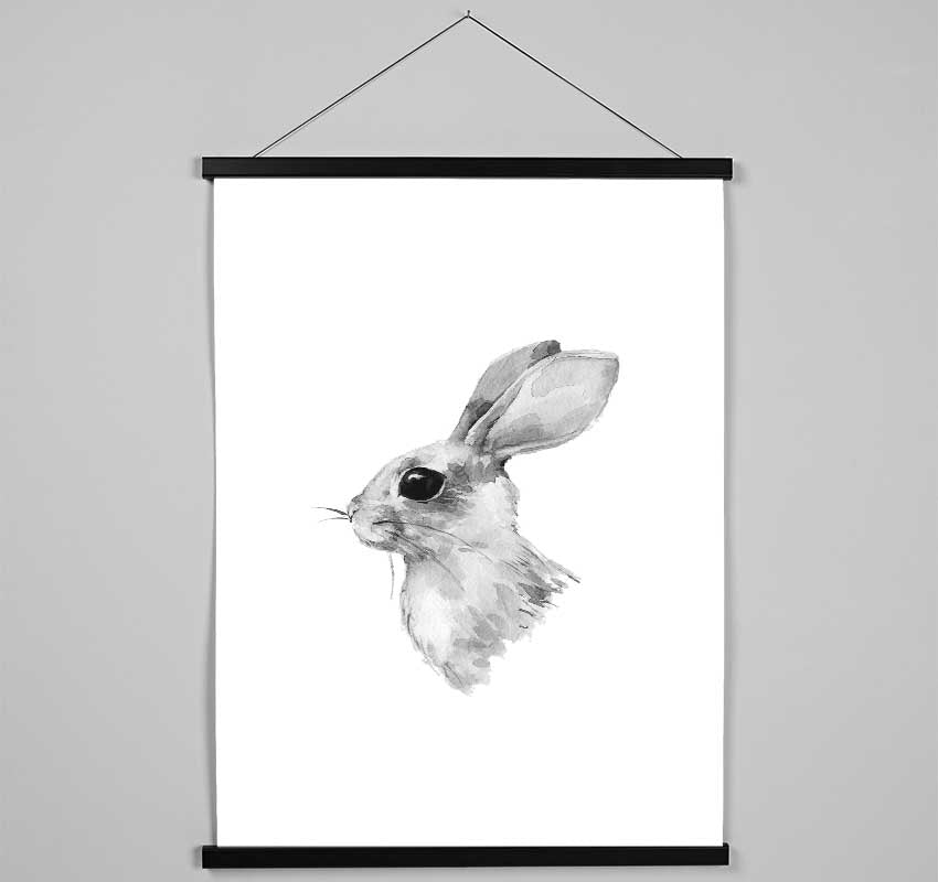 Rabbit Profile Hanging Poster - Wallart-Direct UK