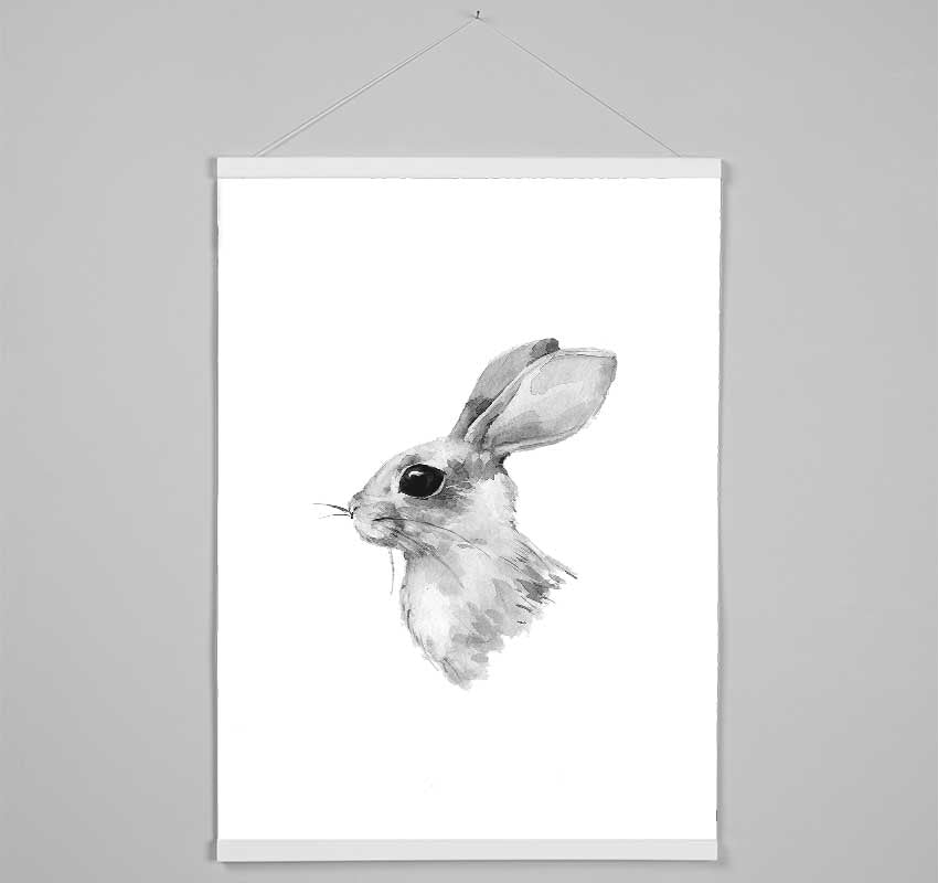 Rabbit Profile Hanging Poster - Wallart-Direct UK