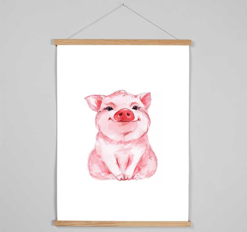 Cute Little Piggy Hanging Poster - Wallart-Direct UK