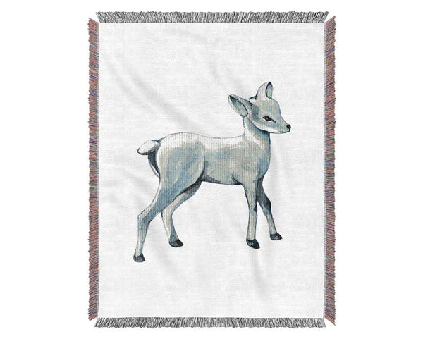 Baby Deer Fawn Woven Blanket