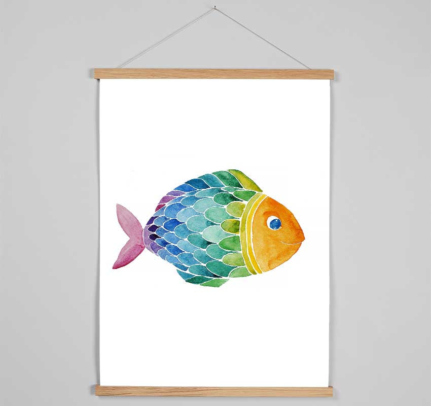 Fish Smile Hanging Poster - Wallart-Direct UK