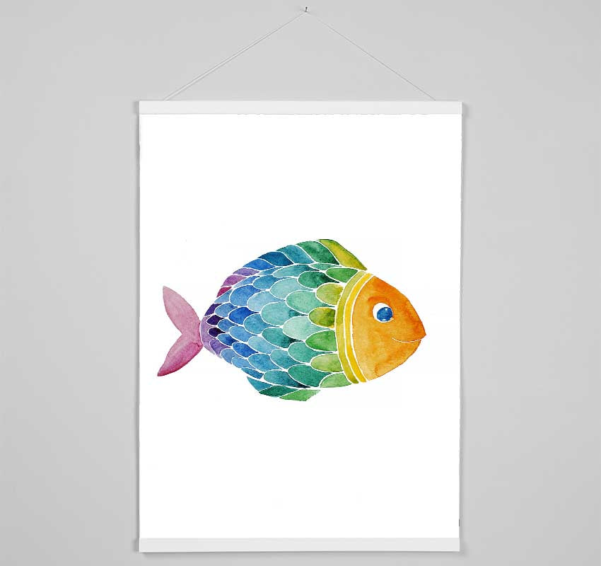 Fish Smile Hanging Poster - Wallart-Direct UK