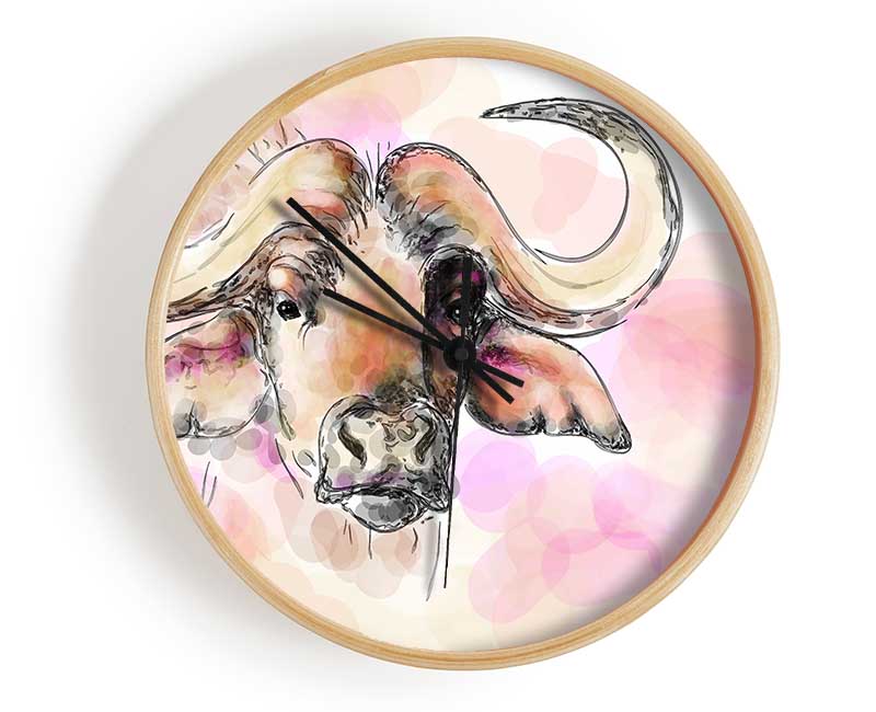 Texas Longhorn Cow Clock - Wallart-Direct UK