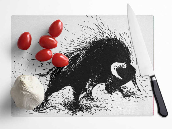 Bull Attack Glass Chopping Board