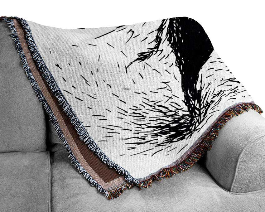 Bull Attack Woven Blanket