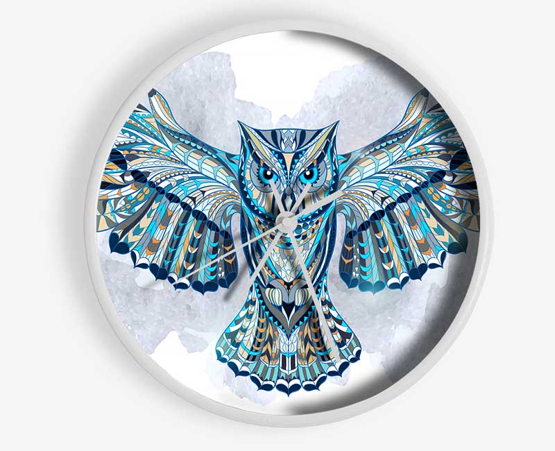 Indian Owl Clock - Wallart-Direct UK