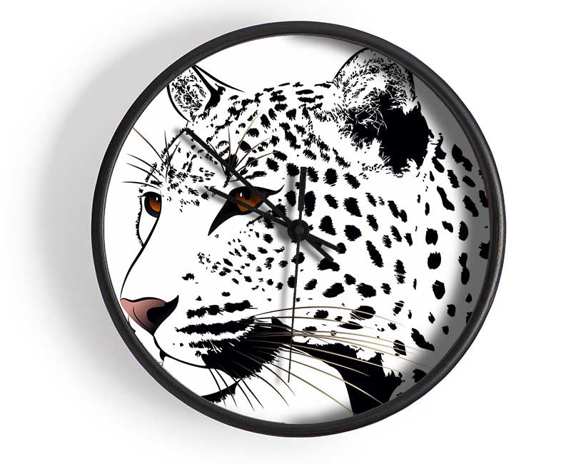 Leopard Eyes Clock - Wallart-Direct UK