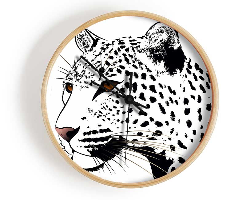 Leopard Eyes Clock - Wallart-Direct UK