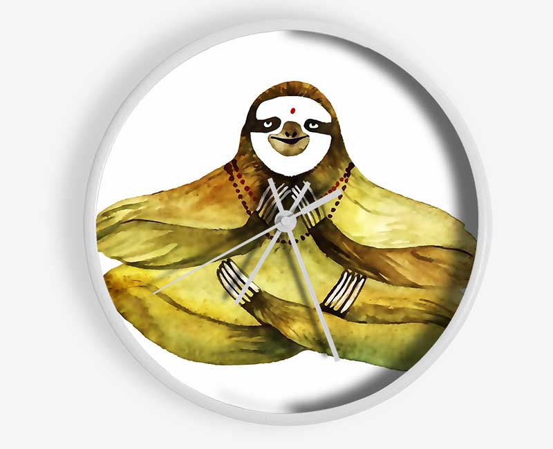 Meditating Sloth Clock - Wallart-Direct UK