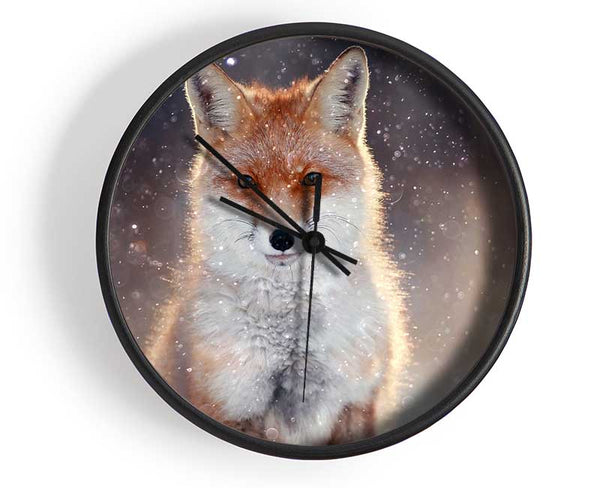 Fox In Winter Clock - Wallart-Direct UK