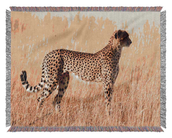 Cheetah Watch Woven Blanket