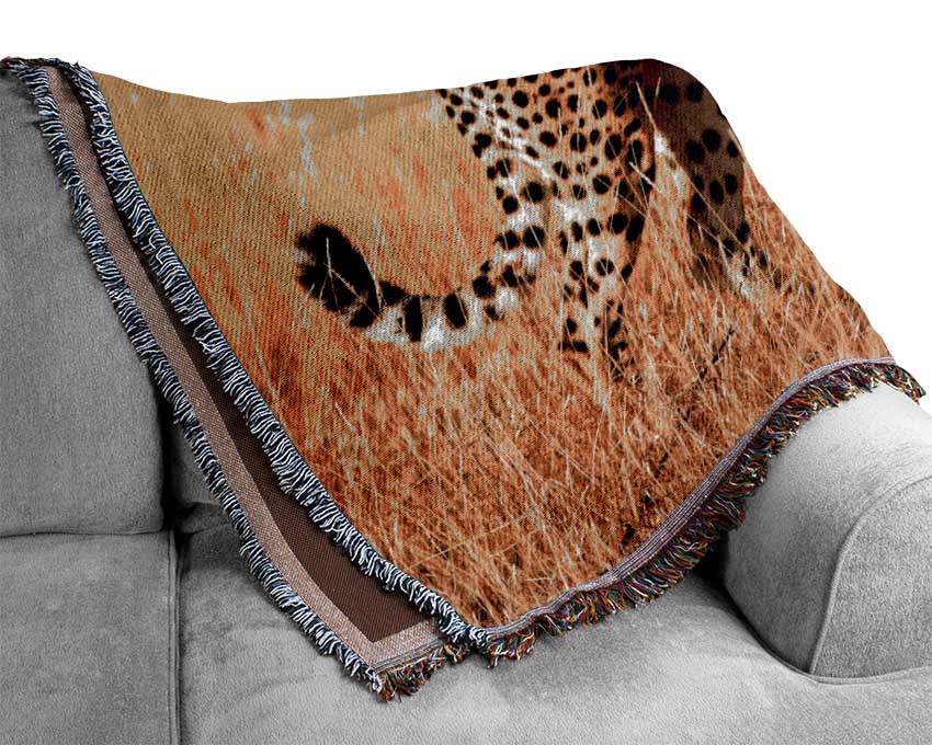 Cheetah Watch Woven Blanket