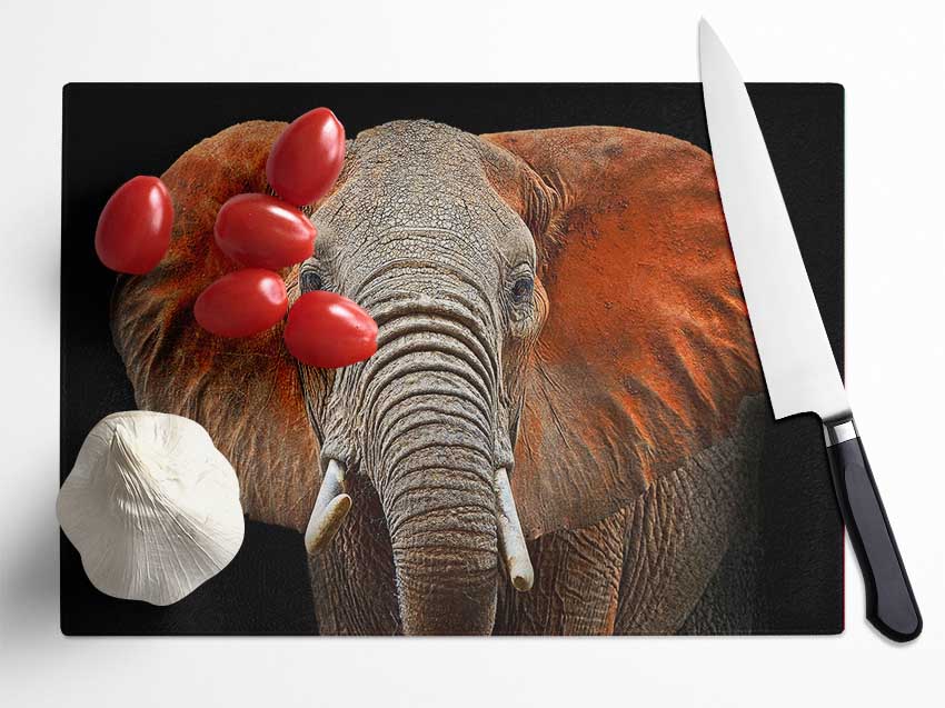 Elephant Ears Glass Chopping Board