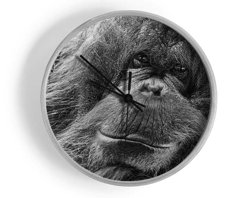 Orangutan Face Clock - Wallart-Direct UK