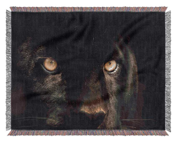 Black Panther Face Woven Blanket