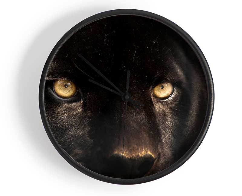 Black Panther Face Clock - Wallart-Direct UK