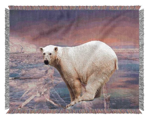 Polar Bear Skies Woven Blanket