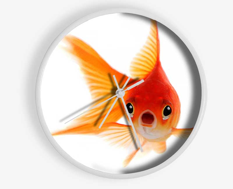 Shocked Goldfish Clock - Wallart-Direct UK