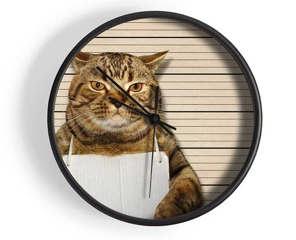 It Wasn't Me Cat Clock - Wallart-Direct UK