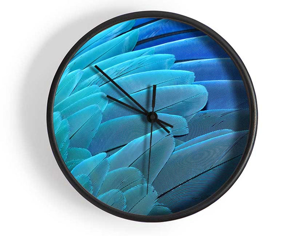 Parrot Feathers Clock - Wallart-Direct UK