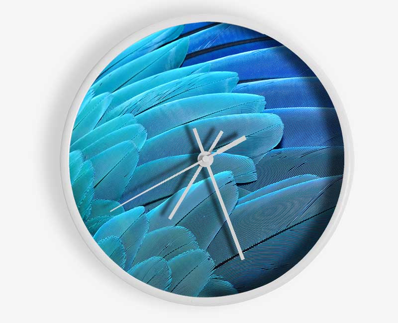 Parrot Feathers Clock - Wallart-Direct UK