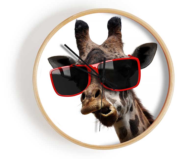 Funky Faced Giraffe Clock - Wallart-Direct UK