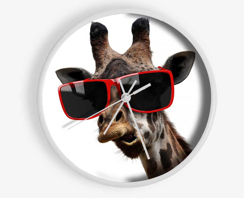 Funky Faced Giraffe Clock - Wallart-Direct UK