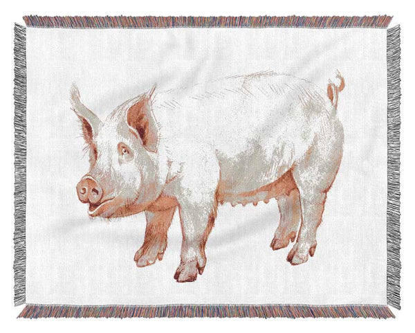 Mother Pig Woven Blanket