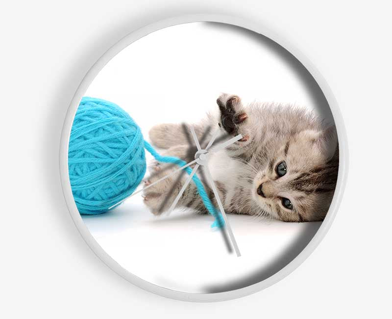 Kitten Cat Fun Clock - Wallart-Direct UK