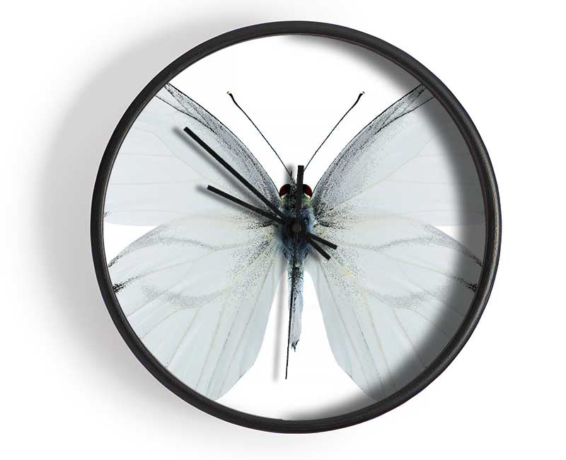 Black Tipped Butterfly Wings Clock - Wallart-Direct UK