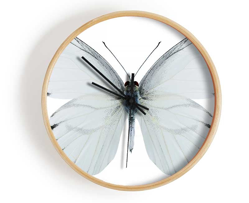 Black Tipped Butterfly Wings Clock - Wallart-Direct UK