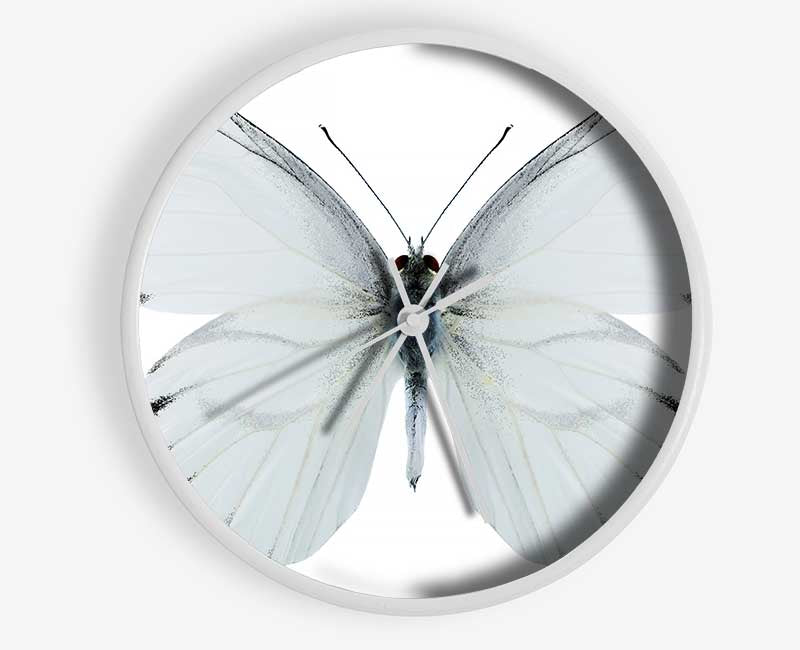 Black Tipped Butterfly Wings Clock - Wallart-Direct UK