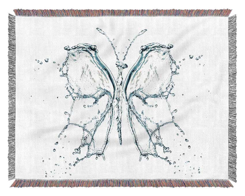 Water Butterfly Woven Blanket