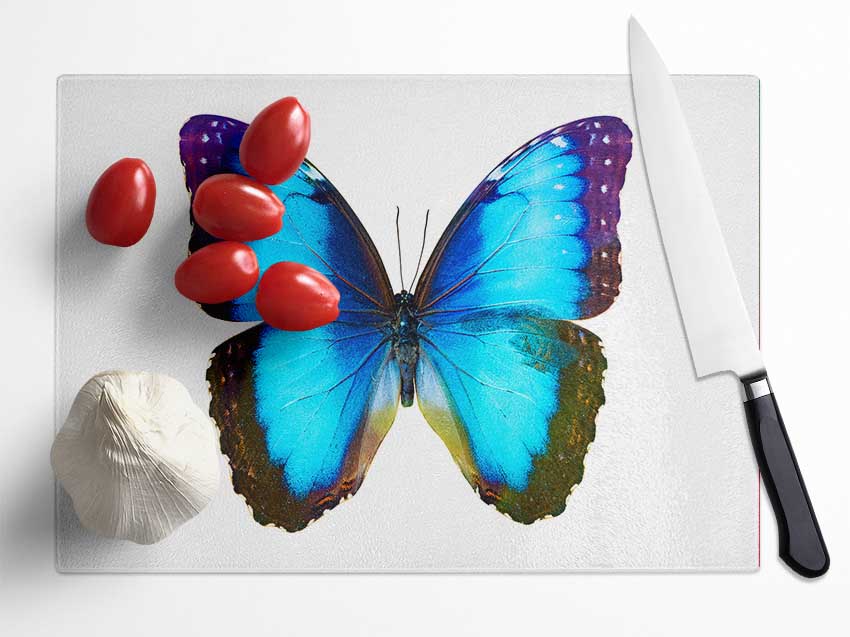 Electric Butterfly Glass Chopping Board