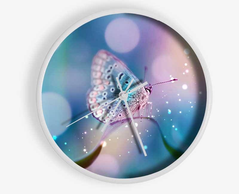 Butterfly Sparkle Clock - Wallart-Direct UK