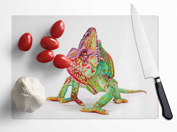 Chameleon Walk Glass Chopping Board