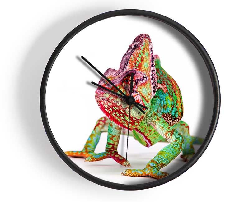 Chameleon Walk Clock - Wallart-Direct UK