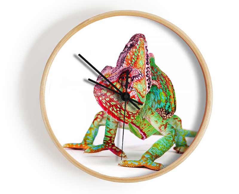 Chameleon Walk Clock - Wallart-Direct UK